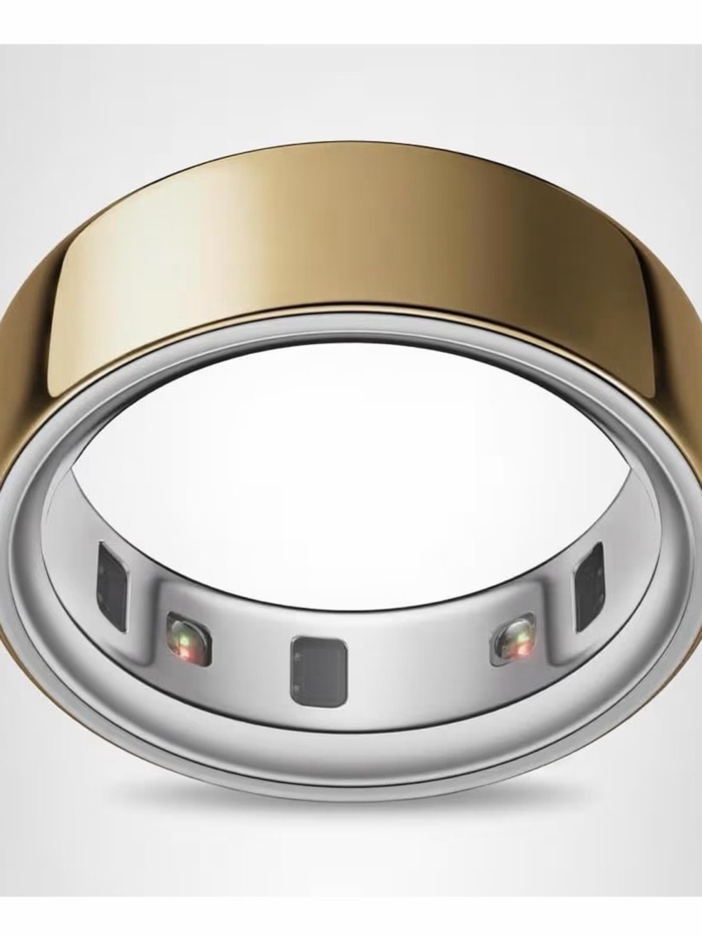 Oura Gold Smart Ring with Silver Inner Band